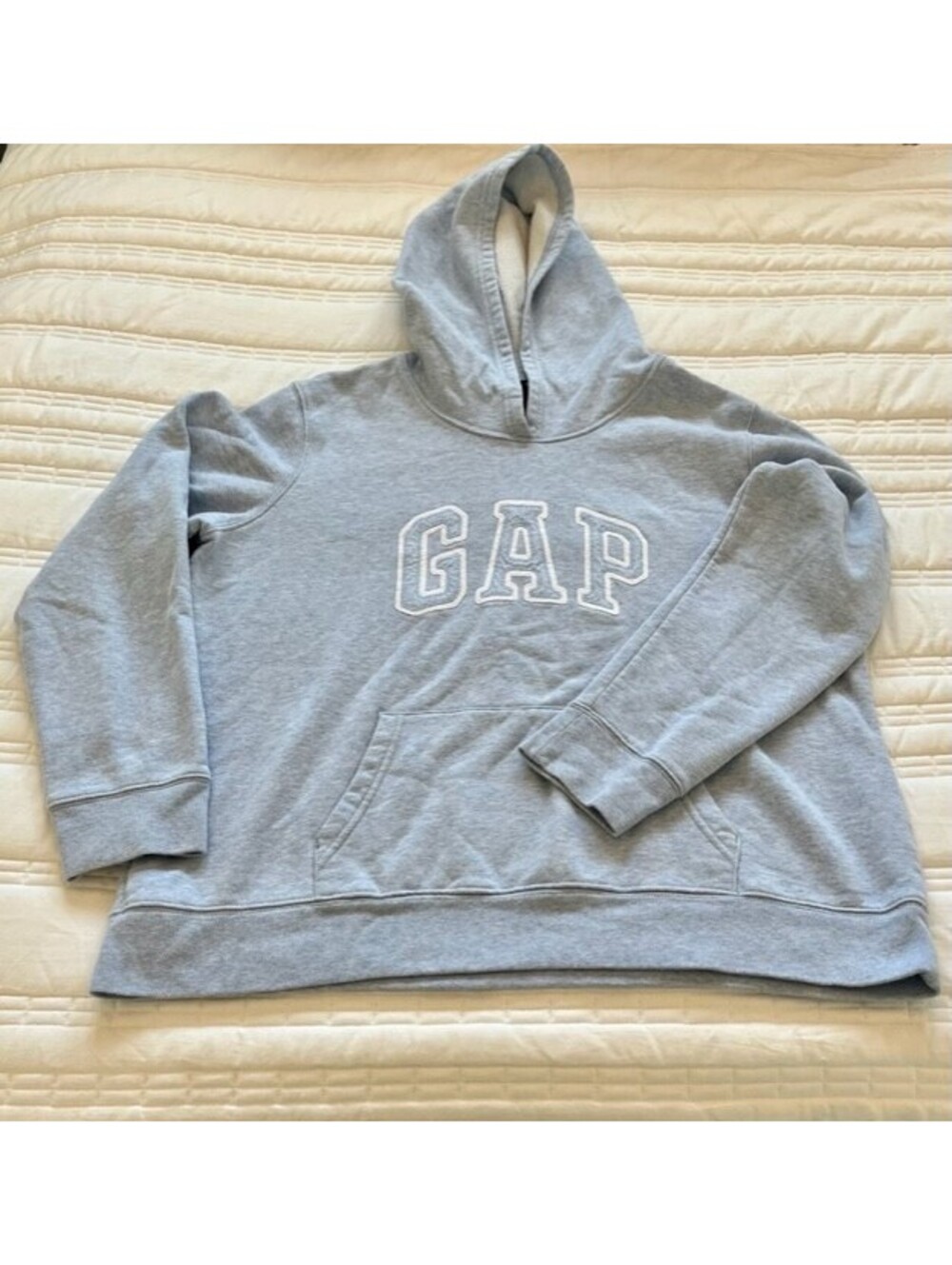 GAP Adult Vintage Soft Arch Logo Hoodie In Pastel Light Blue Size XL NWOT